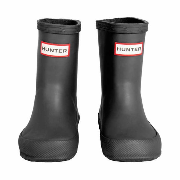 New in box kids Hunter Boots size 7/8 black matte color - Picture 4 of 6